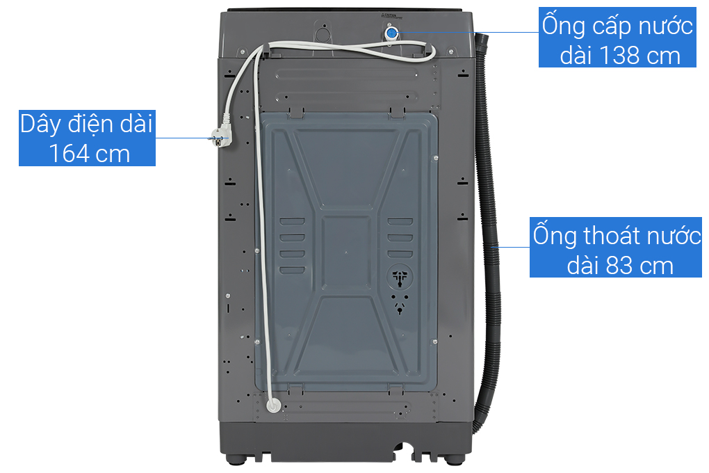 Máy giặt Casper 8.5 kg WT-85NG1 Màu Xám
