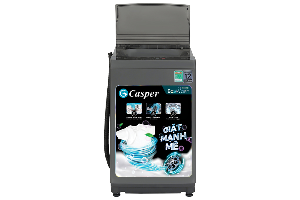 Máy giặt Casper 8.5 kg WT-85NG1 Màu Xám