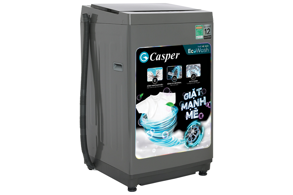 Máy giặt Casper 8.5 kg WT-85NG1 Màu Xám