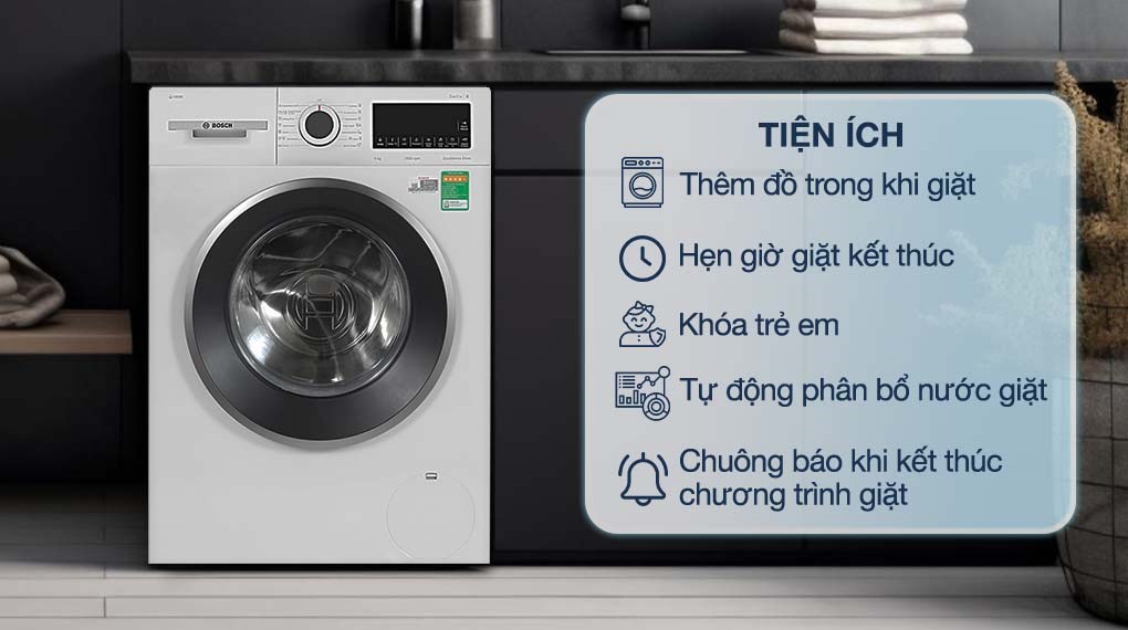 Máy giặt Bosch 9 kg WGG244A0SG