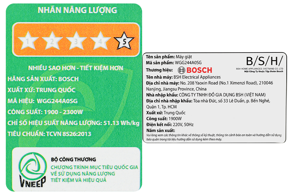 Máy giặt Bosch 9 kg WGG244A0SG - 14