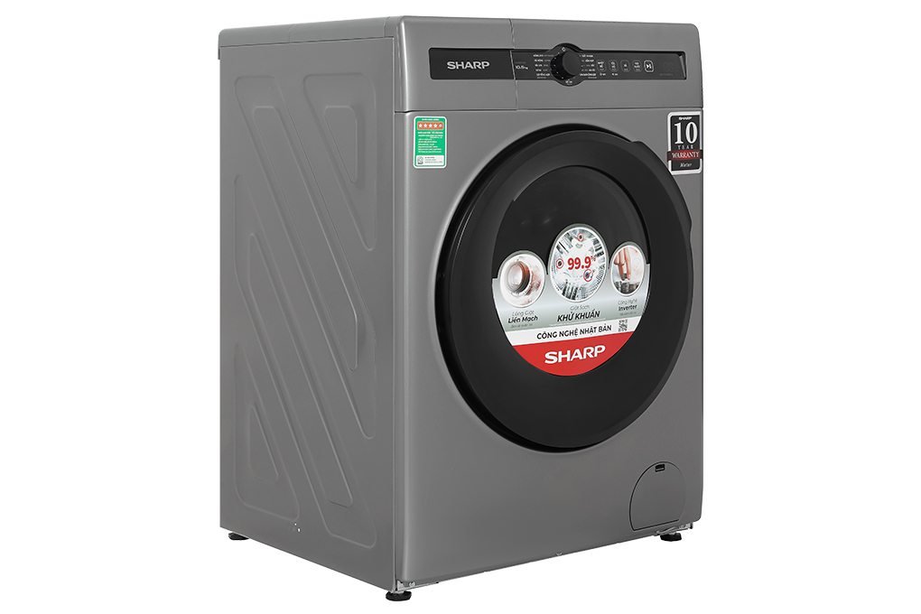 Máy giặt Sharp Inverter 10.5 kg ES-FH105BV-B Màu Xám đậm