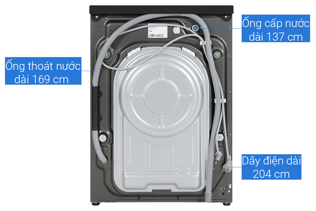 Máy giặt Samsung Inverter 12 kg WW12CB944DGBSV Màu Đen