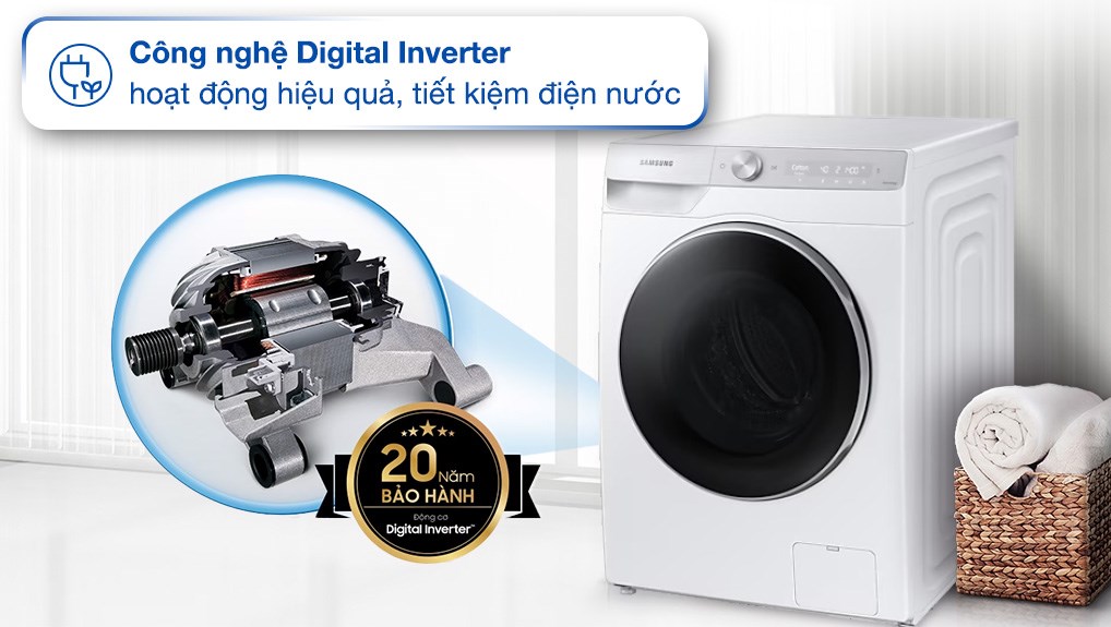 Máy giặt Samsung AI EcoBubble Inverter 11 kg WW11CGP44DSHSV