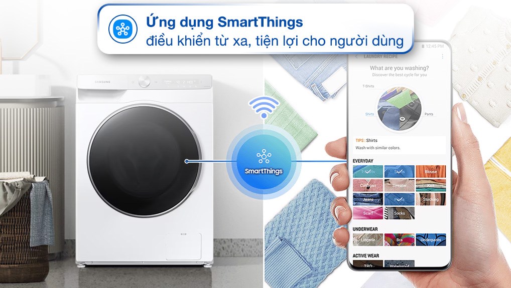 Máy giặt Samsung AI EcoBubble Inverter 11 kg WW11CGP44DSHSV