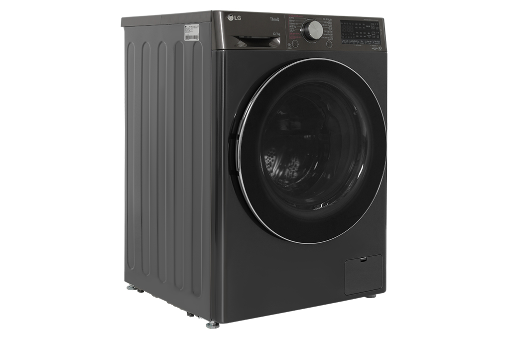 Máy giặt sấy LG Inverter giặt 12 kg - sấy 7 kg FV1412H3BA Màu Đen