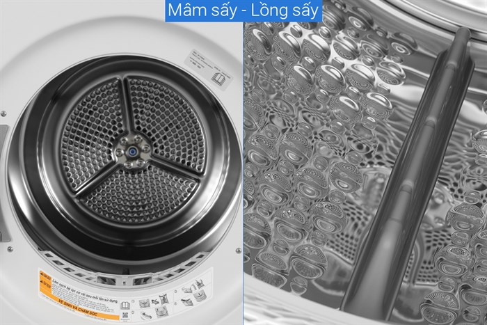 Tháp giặt sấy LG WashTower Inverter giặt 14 kg - sấy 10 kg WT1410NHE Màu Màu be