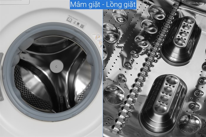 Tháp giặt sấy LG WashTower Inverter giặt 14 kg - sấy 10 kg WT1410NHE Màu Màu be