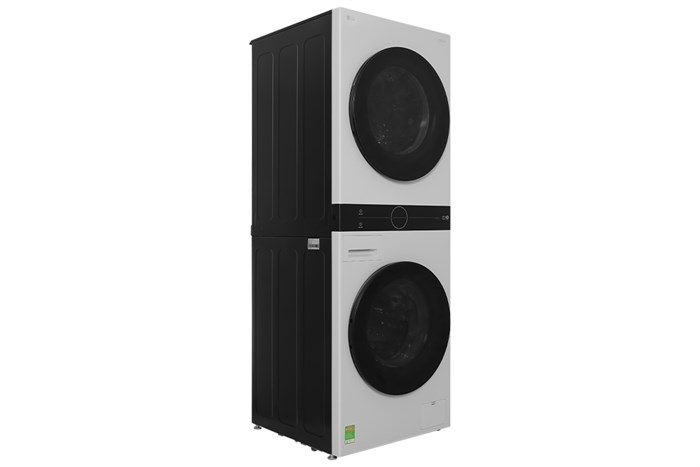Tháp giặt sấy LG WashTower Inverter giặt 14 kg - sấy 10 kg WT1410NHE Màu Màu be