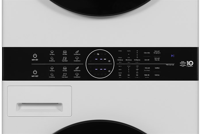 Tháp giặt sấy LG WashTower Inverter giặt 14 kg - sấy 10 kg WT1410NHE Màu Màu be