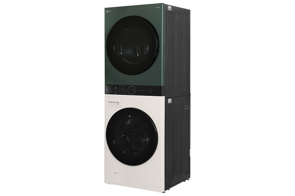 Tháp giặt sấy LG Wash Tower Inverter giặt 25 kg - sấy 17 kg WT2517NHEG Màu Màu be