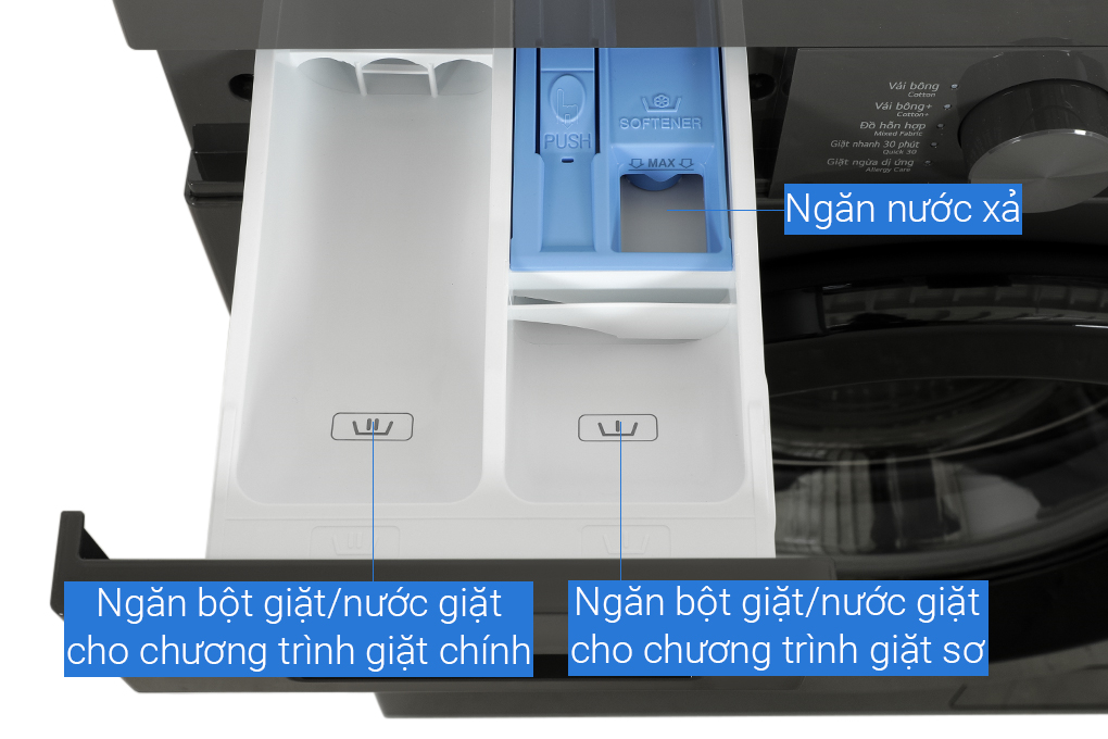 Máy giặt LG Inverter 9 kg FB1209S6M Màu Đen