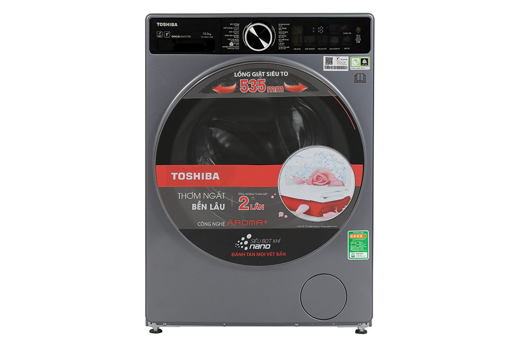 Máy giặt Toshiba Inverter 10.5 kg TW-T25BU115MWV(MG) Màu Xám đậm