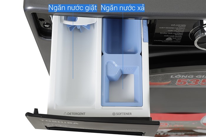 Máy giặt Toshiba Inverter 10.5 kg TW-T25BU115MWV(MG) Màu Xám đậm