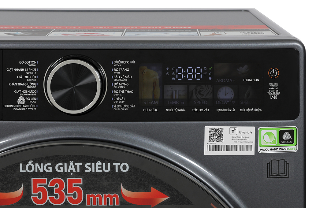 Máy giặt Toshiba Inverter 10.5 kg TW-T25BZU115MWV(MG) Màu Xám đậm