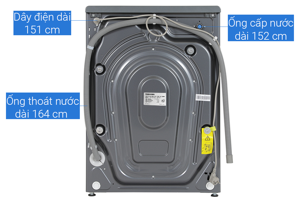 Máy giặt Toshiba Inverter 10.5 kg TW-T25BZU115MWV(MG) Màu Xám đậm