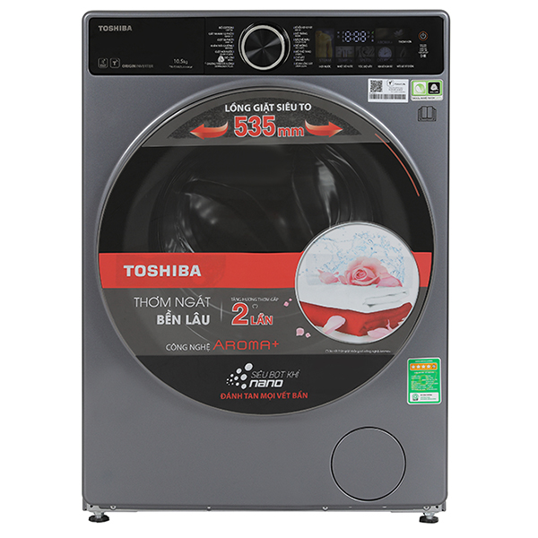 Máy giặt Toshiba Inverter 10.5 kg TW-T25BZU115MWV(MG) Màu Xám đậm