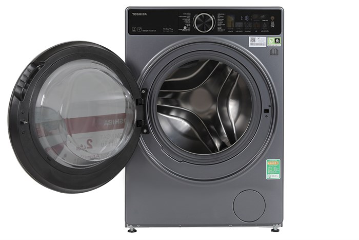 Máy giặt sấy Toshiba Inverter giặt 10.5 kg - sấy 7 kg TWD-T25BZU115MWV(MG) Màu Xám đậm