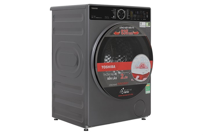 Máy giặt sấy Toshiba Inverter giặt 10.5 kg - sấy 7 kg TWD-T25BZU115MWV(MG) Màu Xám đậm