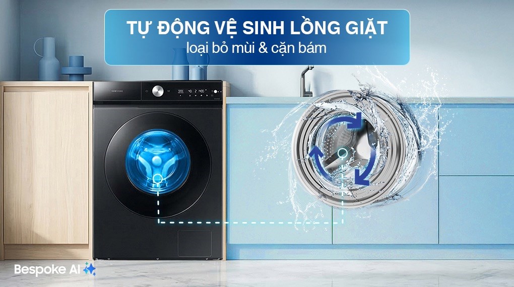 Máy giặt Samsung Bespoke AI Inverter 14 kg WW14BB944DGBSV