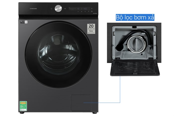 Máy giặt Samsung Bespoke AI Inverter 14 kg WW14BB944DGBSV Màu Đen