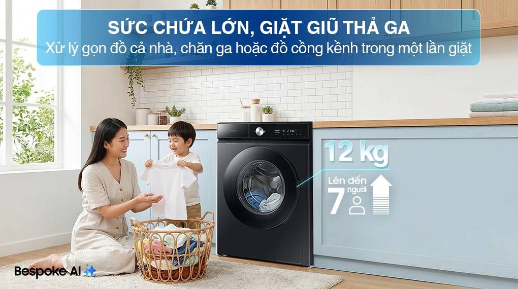 Máy giặt Samsung Inverter 12 kg WW12CGC04DABSV