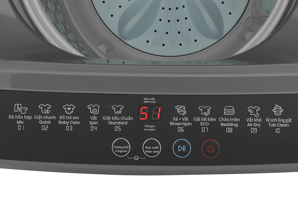 Máy giặt Hisense 8 kg WTZQ8012UT Màu Xám