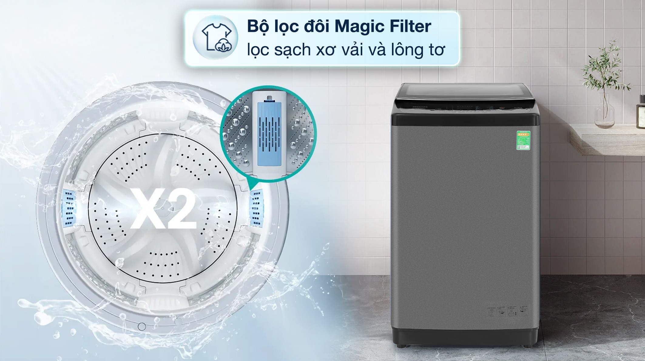 Máy giặt Hisense 10.5 kg WTJA1015UT