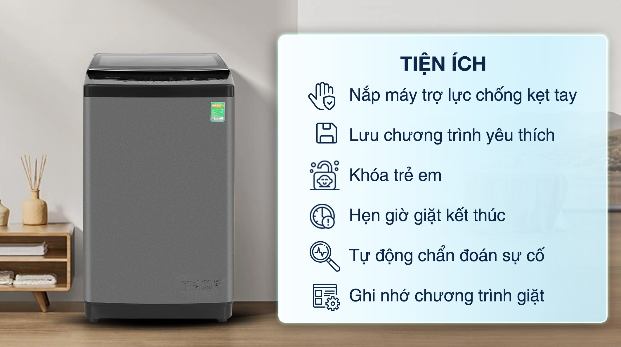 Máy giặt Hisense 10.5 kg WTJA1015UT