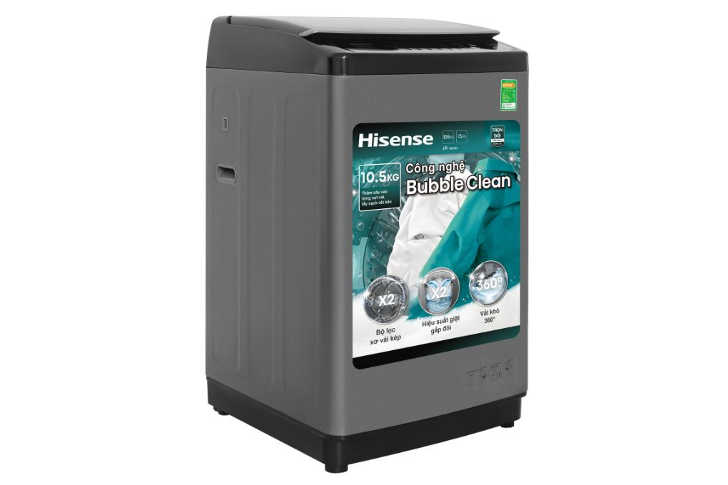 Máy giặt Hisense 10.5 kg WTJA1015UT Màu Xám