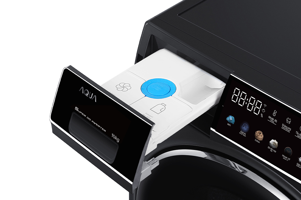 Máy giặt sấy Aqua Inverter giặt 13 kg - sấy 8 kg AQD-DH1300H PS Màu Đen