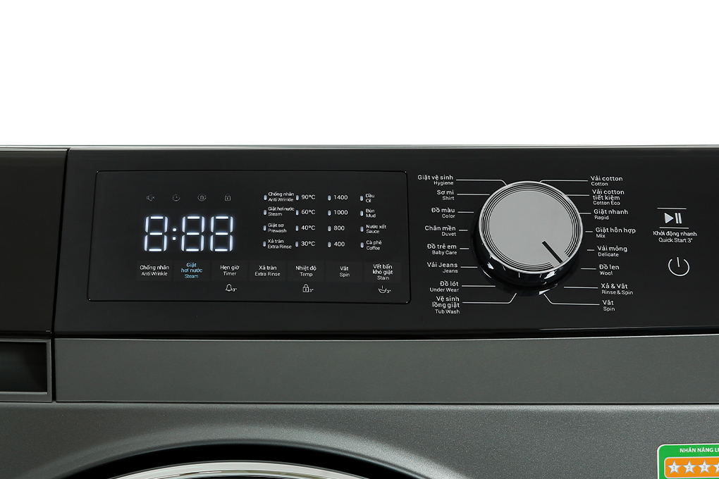 Máy giặt Hitachi Inverter 9.5 kg BD-954HVOS Màu Xám đậm