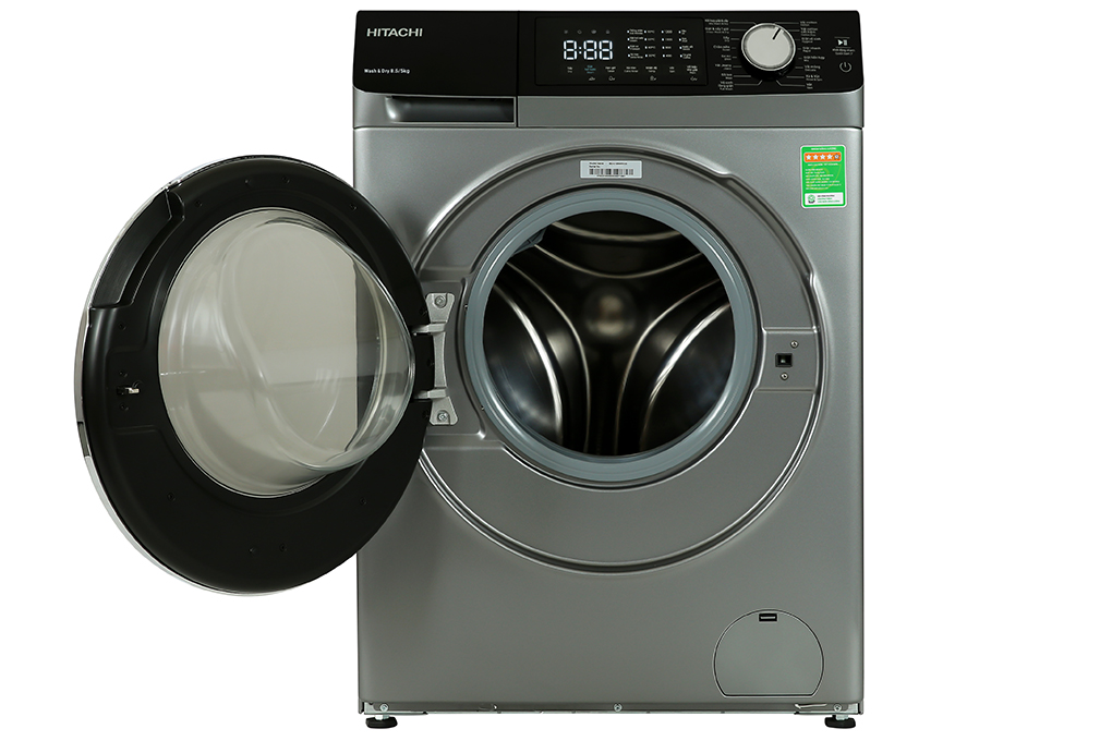 Máy giặt sấy Hitachi Inverter giặt 8.5 kg - sấy 5 kg BD-D852HVOS Màu Xám đậm