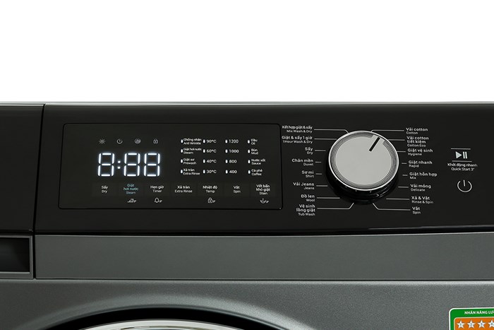 Máy giặt sấy Hitachi Inverter giặt 8.5 kg - sấy 5 kg BD-D852HVOS Màu Xám đậm