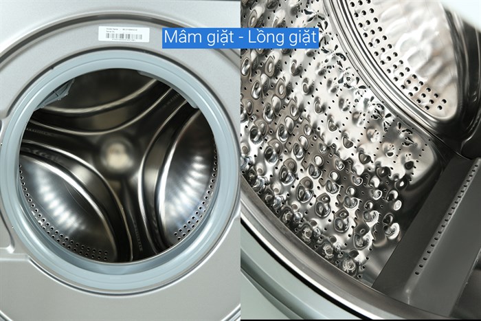 Máy giặt sấy Hitachi Inverter giặt 8.5 kg - sấy 5 kg BD-D852HVOS Màu Xám đậm