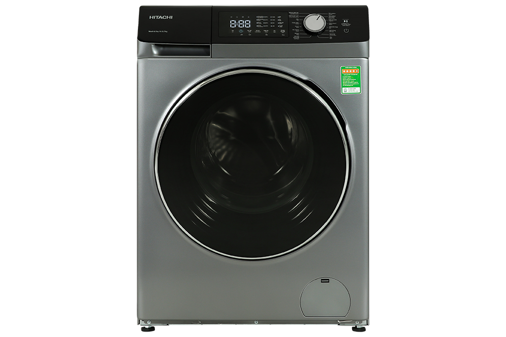 Máy giặt sấy Hitachi Inverter giặt 10.5 kg - sấy 7 kg BD-D1054HVOS Màu Xám đậm