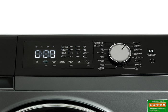 Máy giặt sấy Hitachi Inverter giặt 10.5 kg - sấy 7 kg BD-D1054HVOS Màu Xám đậm