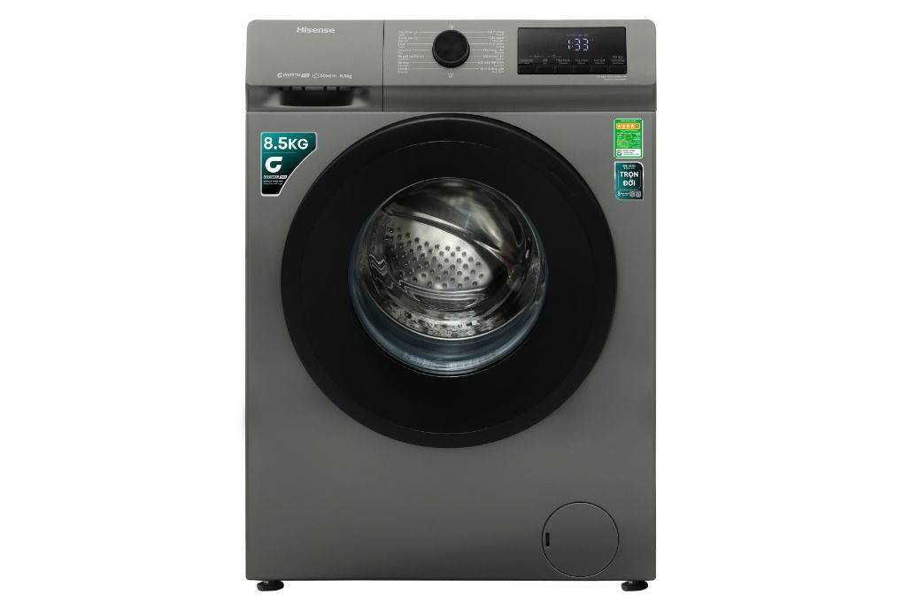 Máy giặt Hisense Inverter 8.5 kg WFQP8523BT Màu Xám