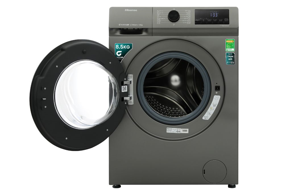 Máy giặt Hisense Inverter 8.5 kg WFQP8523BT Màu Xám