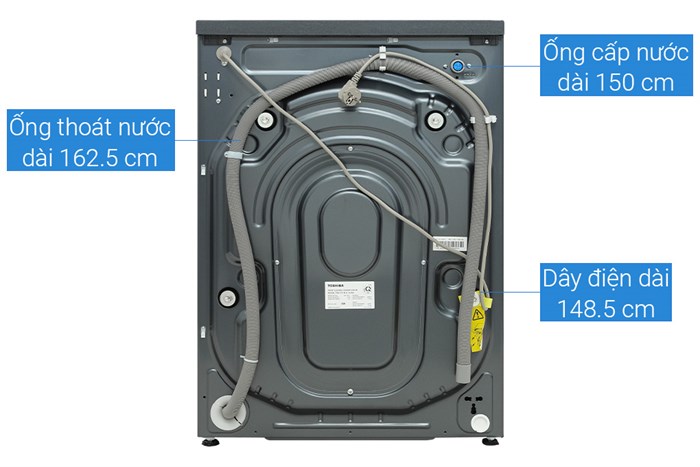 Máy giặt sấy Toshiba Inverter giặt 10.5 kg - sấy 7 kg TWD-T21BU115UWV(MG) Màu Xám đậm