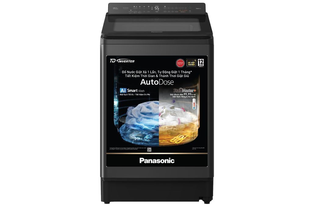 Máy giặt Panasonic Inverter 18 kg NA-FD180W3BV Màu Đen