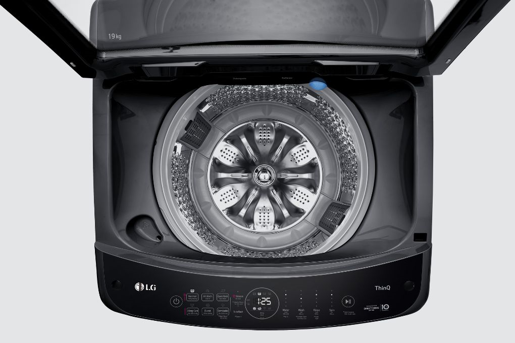 Máy giặt LG AI DD Inverter 19 kg TV2519SV7J Màu Đen - Bạc
