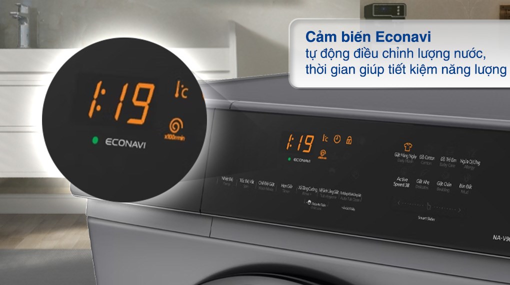 Máy giặt Panasonic Inverter 9 kg NA-V90FA1LVT