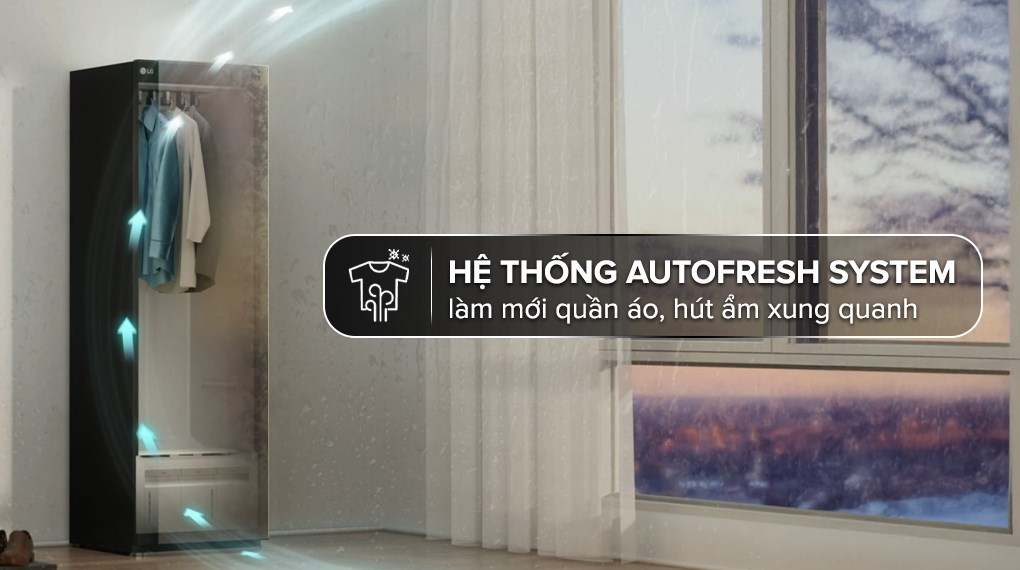 Tủ chăm sóc quần áo thông minh LG Styler Inverter 5 móc SC5GMR80H