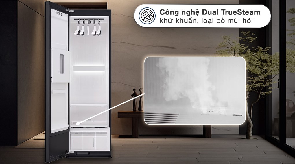 Tủ chăm sóc quần áo thông minh LG Styler Inverter 5 móc SC5MBR80H