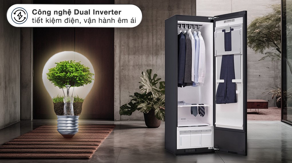 Tủ chăm sóc quần áo thông minh LG Styler Inverter 5 móc SC5MBR80H