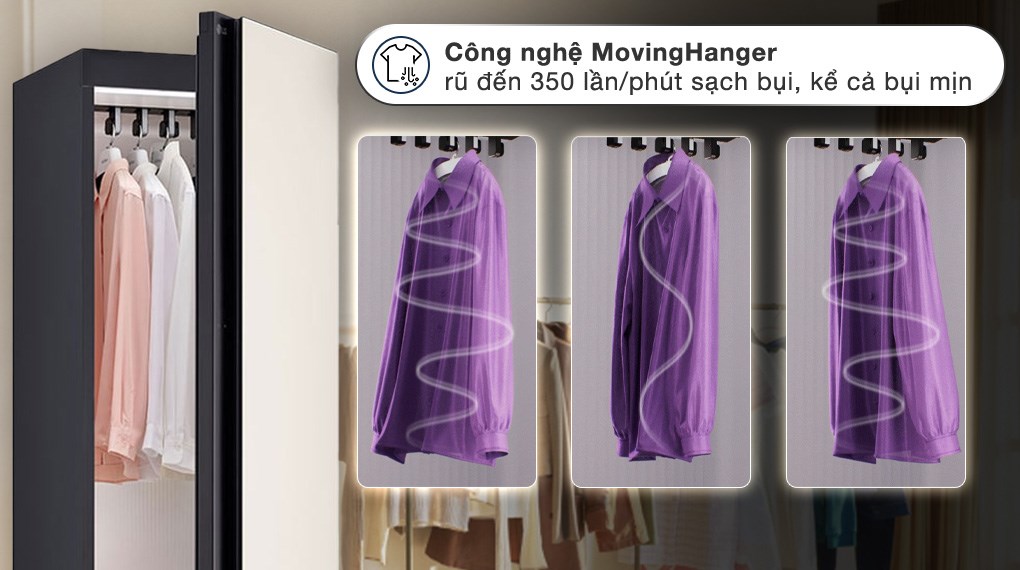 Tủ chăm sóc quần áo thông minh LG Styler Inverter 5 móc SC5MBR80H