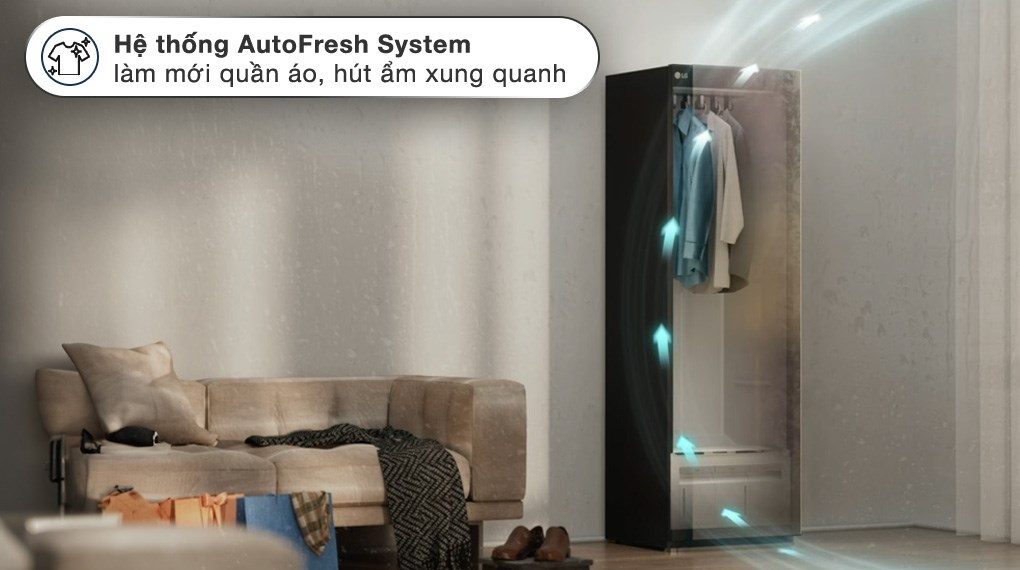Tủ chăm sóc quần áo thông minh LG Styler Inverter 5 móc SC5MBR80H