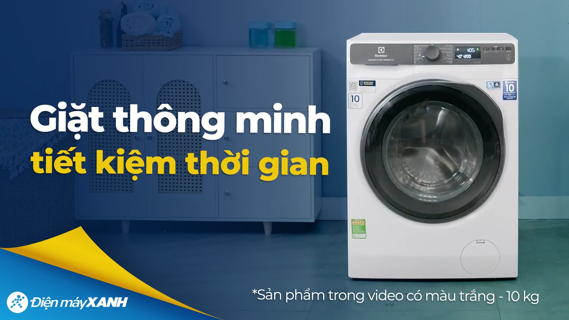 Máy giặt Electrolux UltimateCare 700 Inverter 10 kg EWF1043R7WC