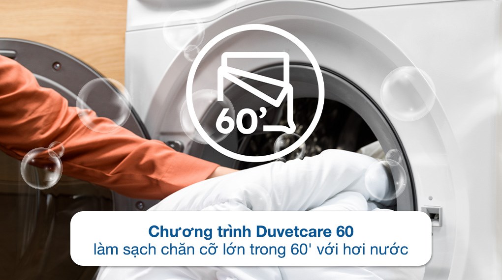 Máy giặt sấy Electrolux UltimateCare 700 Inverter giặt 13 kg - sấy 9 kg EWW1343R7WC